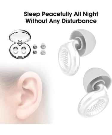 2PCS Reusable Noise Cancelling Ear Plugs - Experience Comfort & Quiet - Switch Design White - Buy Online on GoSupps.com