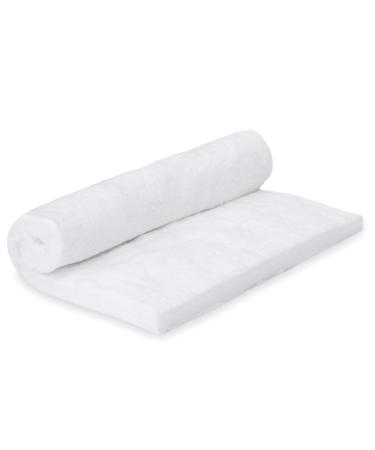 Nutec MaxWool Ceramic Fiber Insulating Blanket, 1/2" x 8" x 10", High Temperature 2400F, Durable, Lightweight, 8# Density 0.5D x 8W x 10L