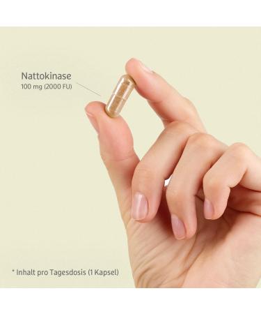 High-Dose Nattokinase 100 mg Capsules (2000 FU) - Vegan No Vitamin K 120 Capsules for 4 Months - Pure NATTO Extract Additive-Free International Shipping - Buy Online on GoSupps.com