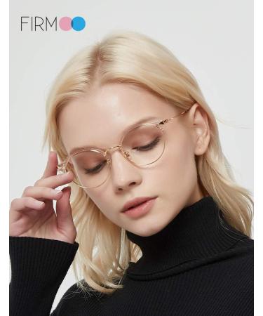 Firmoo Blue Light Reading Glasses for Men & Women - UV Protective Computer Glasses with Blue Light Filter (Pink) - Buy Online on GoSupps.com