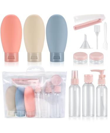 12 STK travel bottles Set 60 ml trip cosmetic bottles bottles and containers empty refillable squeeze bottles containers travel sizes bottles for travel toilet items conditioner shampoo - Buy Online on GoSupps.com
