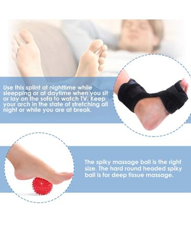 TOPINCN Ankle Brace - Foot Drop Night Splint Orthotic Support for Fracture & Sprain Injury with Massage Wrap - Shop Internationally - Buy Online on GoSupps.com