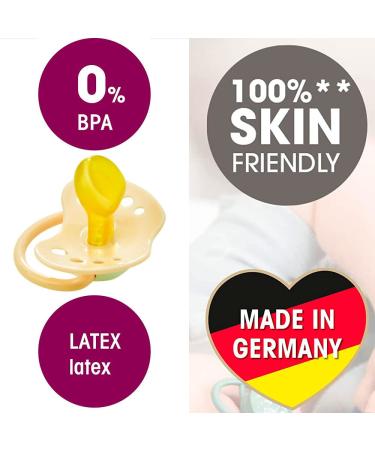 NIP Natural Latex Pacifier Set - 4 Pieces Size 1 (0-6 Months) - Safe & Soothing for Babies - Buy Online on GoSupps.com
