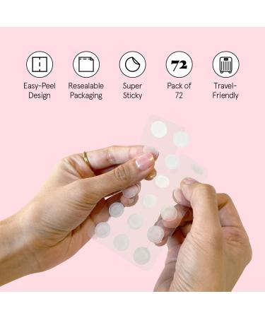 Grace & Stella Pimple Patches for Face - 72 Hydrocolloid Acne Patches | Vegan & Cruelty-Free Blemish Stickers Dermatologist Tested - Buy Online on GoSupps.com