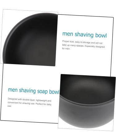 Frcolor Stainless Steel Shaving Soap Cup | Men's Shaving Foam Bowl | Double Layer Acrylic Holder for Perfect Shaving Experience - Buy Online on GoSupps.com