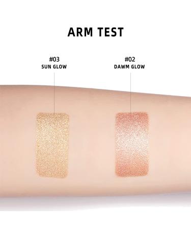 YANYE Highlighter Makeup Palette - Long Lasting Facial Shimmer Powder with Mirror in Nude Pink | Includes Brush for Face Highlighting - Buy Online on GoSupps.com