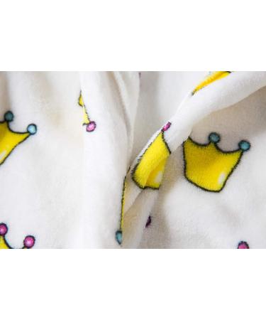 XINNE Boys Girls Soft Flannel Bathrobe | Cute Pattern Toddler Baby Hoodie Pajamas Sleepwear - Yellow Dot 110 - Buy Online on GoSupps.com