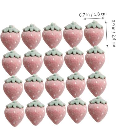 40 Pcs Flocked Strawberry Accessories Earring Sweet Child 2.4X1.8CMx3pcs As Shownx3pcs - Buy Online on GoSupps.com