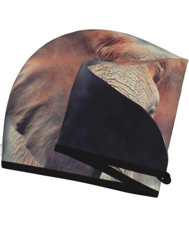 Shop Elephant in Smoke Microfiber Hair Towel - Soft Super Absorbent Coral Velvet Wrap for Long Curly & Thick Hair - Buy Online on GoSupps.com