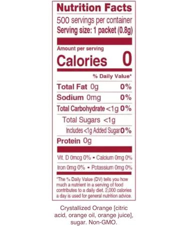 TRUE ORANGE Water Enhancer Bulk Pack Zero Calorie Flavoring For Bottled Water Iced Tea & Recipes Flavor Packets Made with Real Oranges Count 500 (Pack of 1) - (Packaging May Vary) with 5-Pack Additional Bonus Flavors - Buy Online on GoSupps.com
