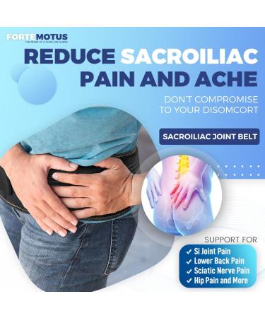 Sacroiliac SI Joint Hip Belt | Adjustable Lower Back Support for Pain Relief | Sciatica & Pelvis Brace for Men & Women - Buy Online on GoSupps.com