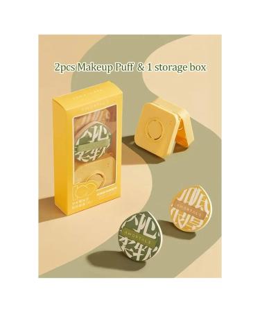 XL Powder Puff Beauty Tool Set for Liquid Foundation | Travel Storage Box | Premium Beauty Tools - Buy Online on GoSupps.com