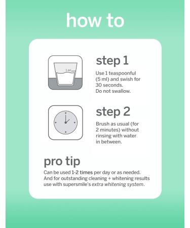 Supersmile Extra Whitening Pre-Rinse 16 Fl. Oz - Clinically Formulated Dental Mouthwash - Buy Online on GoSupps.com
