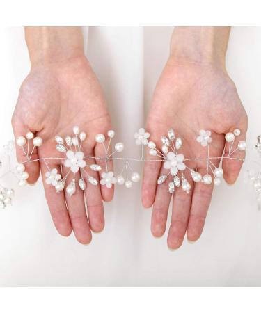 Unicra Wedding Crystal Flower Hair Vine Headpiece - Rose Gold Bridal Headbands for Brides - Buy Online on GoSupps.com