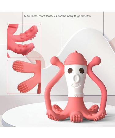 Premium Baby Tooth Toy Bei ring - Silicone Kraken Teething Ring | Food-Grade Bite-Proof & Heat-Resistant for Teething Relief - Buy Online on GoSupps.com