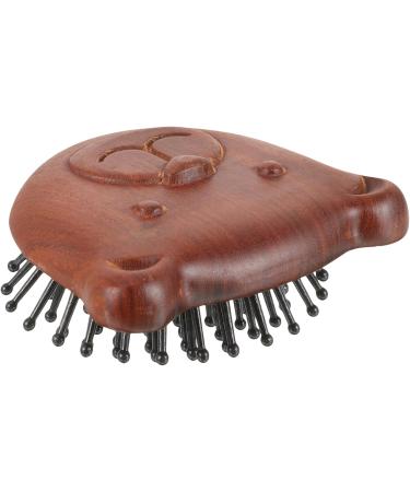 Beaupretty Airbag Massage Comb - Bear Shape Handheld Hair Washing Brush | Wooden Scalp Cleaner & Shampoo Detangler for Optimal Hair Care - Buy Online on GoSupps.com