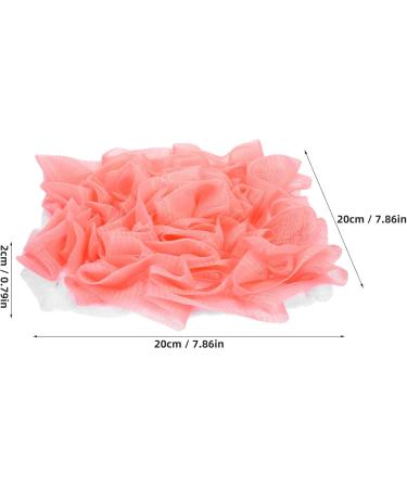 PATKAW Bath Shower Pouf Sponge Adorable Mesh Pouf Shower Ball Exfoliating Body Sponge Pad Shower Scrubber Ball Shower Glove Pink - Buy Online on GoSupps.com