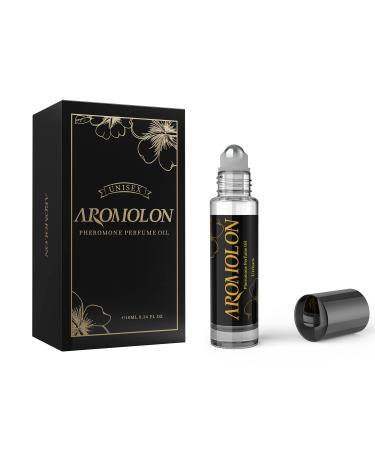 AROMOLON Unisex Pheromone Oil for Women and Men (Mystery) - Long Lasting Fragrance Roll on Pheromones for Men to Attract Women 0.34 fl oz / 10 ml