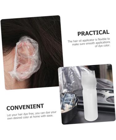 minkissy 1 Set portable suite white earmuffs tool kit gloves applicator bleach bleach kit Hair oil salon hair dyeing tool shower cap tool hair dye set Accessories hair applicator tool 6.9x4.8cm White - Buy Online on GoSupps.com