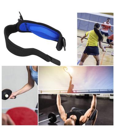 Adults Sports Elbow Support Brace - Tennis & Basketball Protector Strap for Tennis Elbow Relief (Blue - Buy Online on GoSupps.com