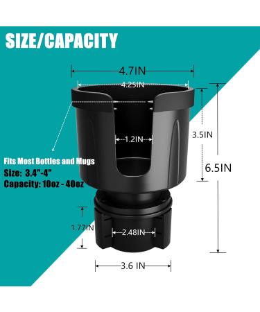 Adjustable Car Cup Holder Expander for YETI, Hydro Flask, Nalgene - Fits 10/46 oz Bottles, Mugs, Cups - 1 Pack - Buy Online on GoSupps.com