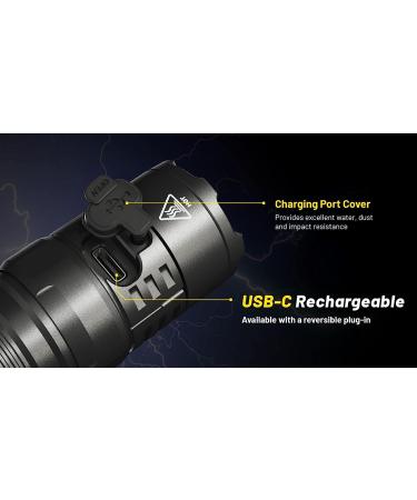 Nitecore P23i Tactical Flashlight | 3000 Lumen USB-C Rechargeable Long Throw Super Bright | Lumentac Organizer Included - Buy Online on GoSupps.com