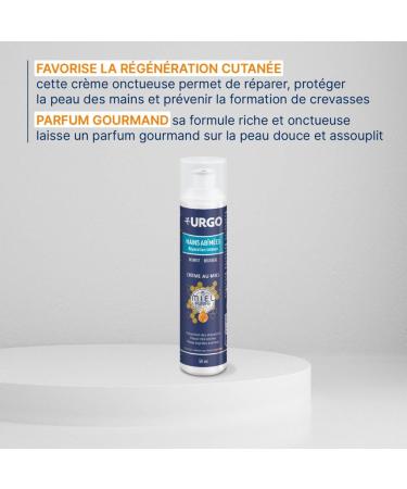 Urgo - Intense Repair Damaged Hands - Hand Cream with Purified Honey - Very Dry Skin - Bottle 50 ml - Buy Online on GoSupps.com