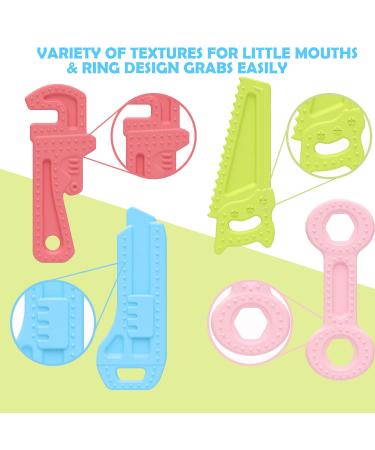 Silicone Baby Teething Toys | BPA-Free & Freezer Safe Infant Chew Toys | Molar Teether with Soft Textures | Easy to Hold & Clean - Buy Online on GoSupps.com