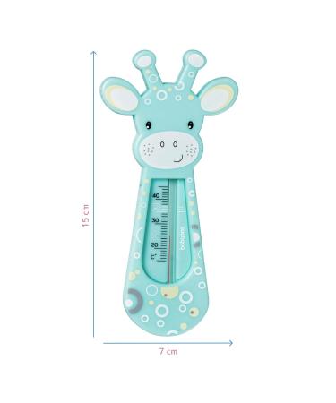 Baby Safe Giraffe Bath Thermometer in Turquoise - Accurate Floating Water Temperature Monitor - Buy Online on GoSupps.com