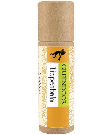 Greenendoor Orange Lip Balm - Plastic-Free Natural Lip Care with Organic Jojoba Oil | 5 ml | Protects Against Dry Lips - Buy Online on GoSupps.com