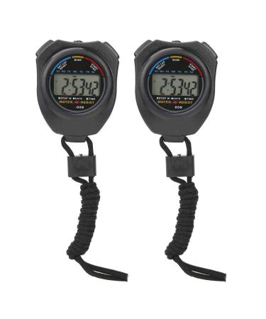 Sport digital stopwatch timer 2 pieces multifunctional digital stopwatch handheld timer with LCD display and compass for races/running sports training - Buy Online on GoSupps.com