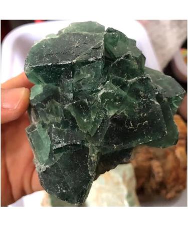 for 1pc 320-1000g Natural Raw Crystal Stone Unpolished Green Fluorite Rough Rock Oblique Cube Cluster Crystals Decor (Size : 340-360g) - Buy Online on GoSupps.com