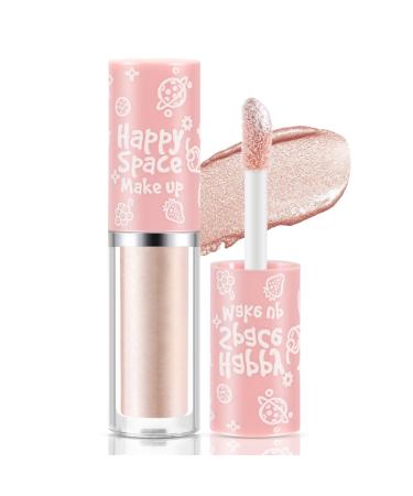 Liquid Glitter Eyeshadow Waterproof Shimmer Eye Shadow Quick-Drying Long-Lasting Creates High-Impact Highlighter #004