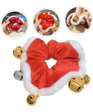 minkissy 1pc Christmas Hair Tie Santa Claus Ponytail Holder Xmas Hair Ropes Christmas Scrunchies Bobbles Scrunchies for Girls Decorative Rubber Band Miss Decorate Coral Fleece Cute - Buy Online on GoSupps.com