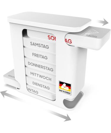 Kerpers 7-Day Pill Organizer Box | Made in Germany | 4 Compartment Medicine Box for Tablets & Supplements | 20 Pieces | International Shipping - Buy Online on GoSupps.com