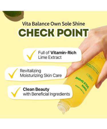 Eunyul Vita Balance Sole Shine Toner - Vitamin C Pore Care | 190ml | International Shipping Available - Buy Online on GoSupps.com