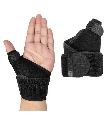 NuCamper Wrist Brace with Thumb Spica Splint for Carpal Tunnel Wrist Stabilizer Trigger Splint with Compression Strap for Men and Women Fit Left Right Hand Support for Injuries Sprains