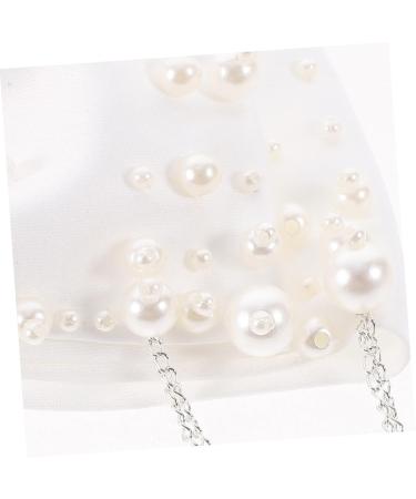 FRCOLOR Girl Hair Accessories Girls Hair Accessories Pearl Hair Clips Bridal Hair Accessories Fringe Trim Girl Bows Pearls Hair Bow Girls Hair Bows White Miss Metal Headgear Wedding - Buy Online on GoSupps.com