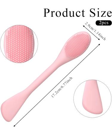 Qianyu Facial Cleansing Brushes Soft Bristle Silicone Portable Handled Facial Mask Brushes Deep Pore Cleansing Gentle Exfoliating for Removing Blackheads Whiteheads Makeup Residues - Buy Online on GoSupps.com