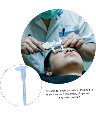 Housoutil 2pcs Eyebrow Ruler Mini Multipurpose Tool Eyebrow Shaper Ruler Musical Instrument Portable Miss - Buy Online on GoSupps.com