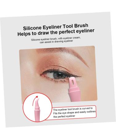 DOITOOL 5pcs Eyeliner Auxiliary Artifact Silicone Molds Mascara Eyelash Shield Applicator Guard Tool Makeup 15X4.5CMx5pcs Pinkx5pcs - Buy Online on GoSupps.com