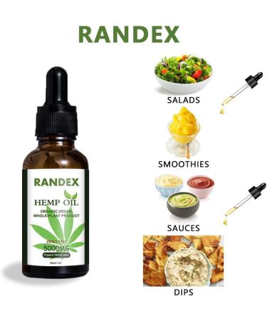 (2 Pack) 5000mg Organic Cold-Pressed Hemp Oil - Rich in Omega 3-6-9 - Natural Hemp Drops - Made in USA - Buy Online on GoSupps.com