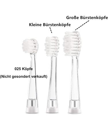 Seago SG513 Electric Toothbrush Replacement Heads for YUNCHI K3 Kids Toothbrush (4 Small Brush Heads) - Buy Online on GoSupps.com