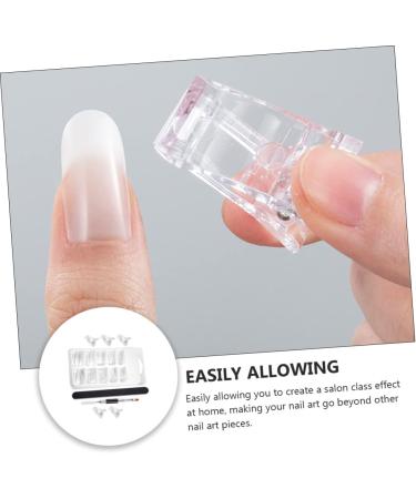 1 Set Nail Extension Set Fake Acrylic Nails Extension Dual Nail Builder Dual Ended Brush Clear Fake Nail Tips Fake Nails Artificial Nails Nail Molds Nail Kit Manicure Model Plastic - Buy Online on GoSupps.com