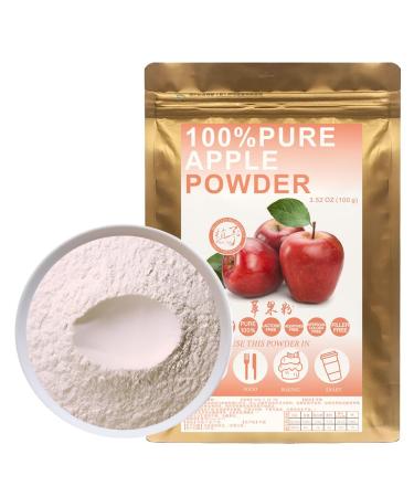 100% Natural Pure Apple Powder 100g/3.52oz pour smoothies shakes p tisseries et boissons th s jus de fruits | sans conservateurs sans sucre ajout