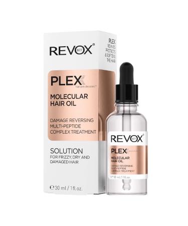REVOX B77 REVOX B77 - Plex Molecular Hair Oil 30 ml For Dry and Damaged Hair Multipeptide Complex Restores Fibers Nourishes Repairs and Fights Frizz