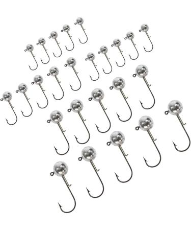 30-Piece Jig Hooks Set for Predatory Fishing Round Jighead & Rubber Fish | Sizes 5G 7G 10G 17G 20G - International Shipping - Buy Online on GoSupps.com