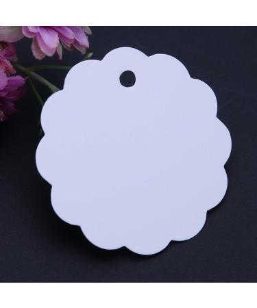 ttnight 50pcs Hanging Tag Cardboard DIY Blank Label Cards Kraft Paper Gift White - Buy Online on GoSupps.com