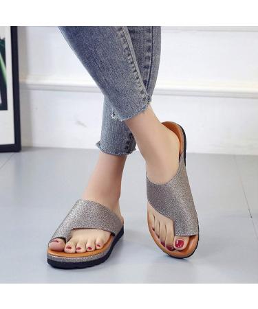 Comfortable Women's Platform Sandals - Orthopedic PU Leather with Flat Sole for Foot Correction - Perfect for Family & Friends - Available in 2 Blue Colors (41 EU) - Buy Online on GoSupps.com