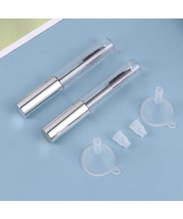 FRCOLOR 20Pcs Reusable Liquid Bottles with Funnels for Home Travel Lightweight LeakProof Storage Bottles with Silver Lid for Mascara Beauty Products - Buy Online on GoSupps.com